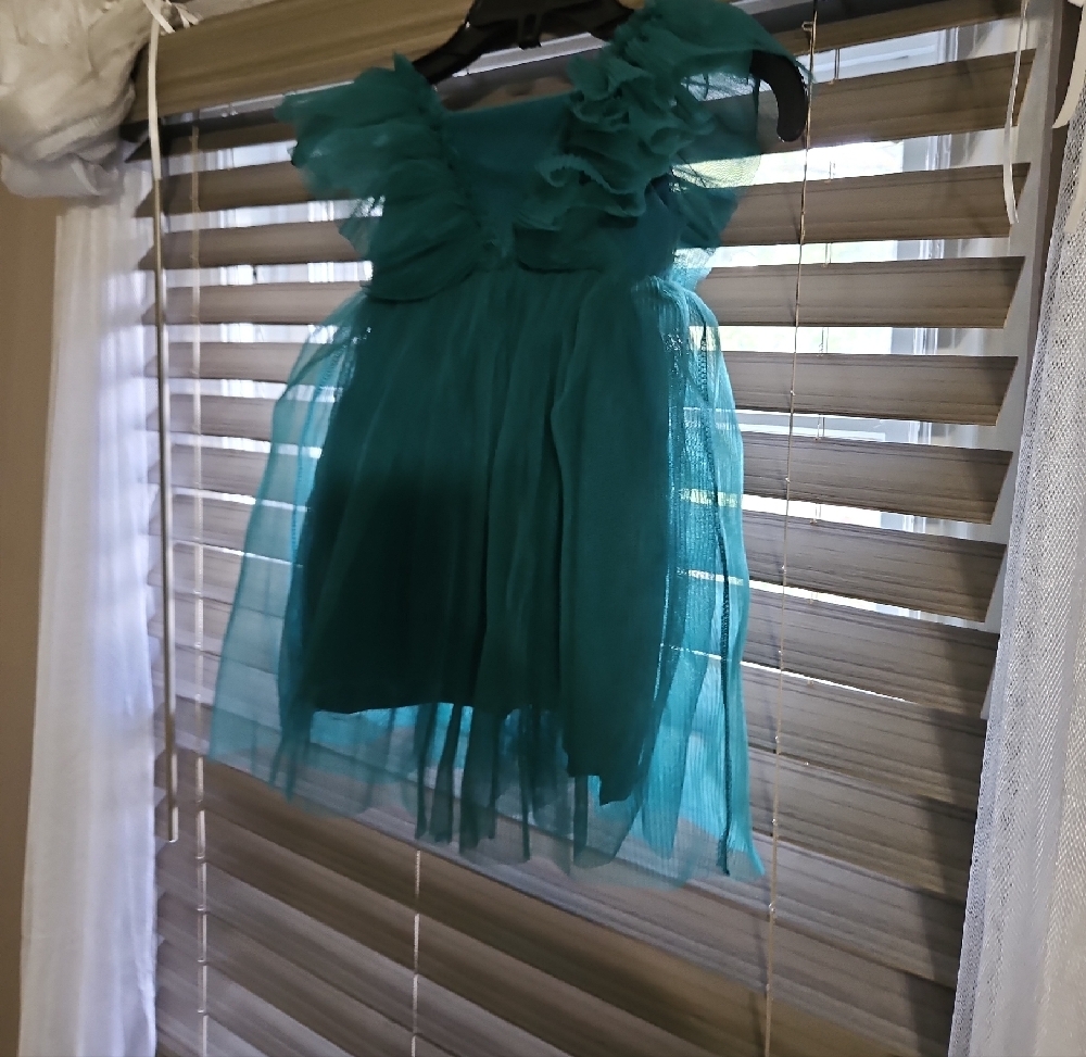 H&M Turquoise Ruffle Kids Dress - Picture 5 of 12